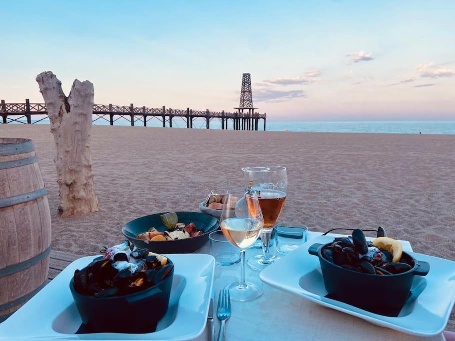 Les Voiles Blanches T2 Luxe A 100M De La Plage Leucate Dış mekan fotoğraf